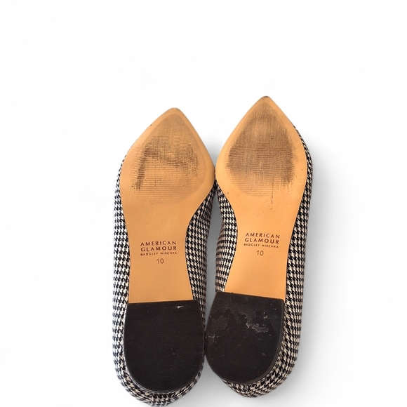 Badgley Mischka American Glamour Houndstooth Crystal Embellished Flats Size 10 - Picture 10 of 11